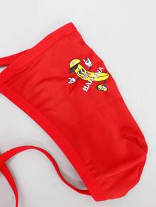 Herren Slips Einfarbig mit Durchbrüchen, sexy Wäsche - Rot - Übersicht 6