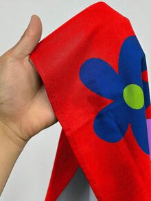 Maweii Đầm nữ màu đen in họa tiết hoạt hình, dáng chữ A, cổ tròn, tay loe, kiểu dáng giản dị, thích hợp mặc đi nghỉ mát, hàng mới về, thiết kế thời trang độc đáo, đầm nữ cỡ lớn dài đến đầu gối, đầm hè nữ, đầm nữ - Đỏ - Xem 7