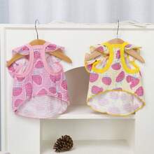 PETSIN Quần áo cho chó, quần áo cho mèo, váy cho thú cưng, bộ sưu tập xuân/hè mới, váy cho cún con, váy công chúa đa năng, họa tiết kẻ sọc, quần áo cho động vật nhỏ, kem chống nắng mát mẻ - Nhiều màu - Xem 8