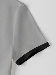 Glimmora 女士白色印花修身短袖T恤 - 灰色 - 查看 4