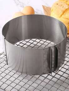 6-12 Inch Stainless Steel Round Mousse Mold Cake Pan - Telescopic Mousse Mold Cake Pan Baking Rim Chiffon Cake Mold - 1 Piece - Silver - View 6