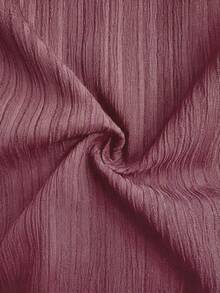 SHEIN Maternity Solid Color Loose Fit Wide Leg Pants - Red - View 5