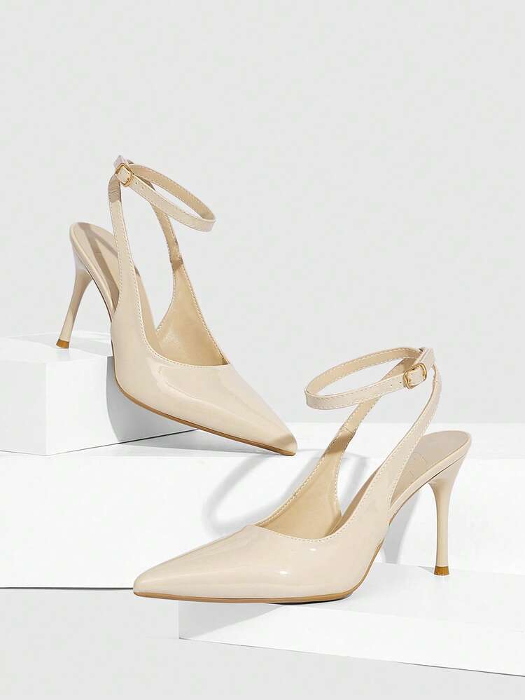 CUCCOO SZL Women Shoes Pointed Stiletto Apricot Women's High Heel Shoes Fashion Sexy Banquet After Party Lifting Empty Women's Shoes