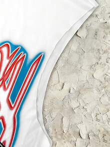 STEELVANCE Áo tank top nam dáng rộng in chữ và hoạt hình, kiểu dáng thường ngày, không tay. - Nhiều màu - Xem 3