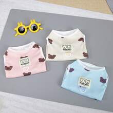 PETSIN Quần áo thú cưng mùa xuân mới, đồ dùng cho thú cưng, quần áo cho thú cưng, áo ba lỗ cho chó, áo thun cho mèo, trang phục cho gấu bông, trang phục cho động vật nhỏ, áo ba lỗ thường ngày mát mẻ, quần áo cho chó, quần áo cho mèo, áo ba lỗ hai mùa xuân hè mới. - Nhiều màu - Xem 8