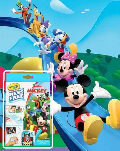  Crayola Wonder Mess Free Coloring Pages & Markers Set, 5x7 In