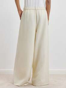 TOKVUE Men's Casual Everyday Commute Minimalist Versatile Loose Wide-Leg Pants In Beige Wide Leg - Beige - View 2