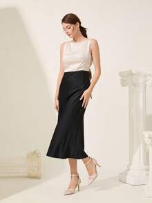 CUCCOO CHICEST Giày cao gót hở mũi phối ren lưới hở gót cho nữ, màu mơ, đa năng cho tiệc tùng, đám cưới - Màu be - Xem 11