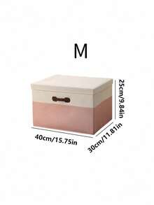 Pink Japanese Folding Clothes Storage Box, Drawer Style Organizer With Lid For Closet Organization And Storage, Large Capacity Collapsible Container For Toys, Blankets, Sweaters, Home Organization Essentials, Space Saving Solution For Bedroom - Pink - View 11
