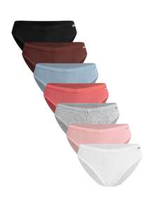 SHEIN Của phụ nữ Sọc Tam giác Quần lót không đường may - Nhiều màu - Xem 6