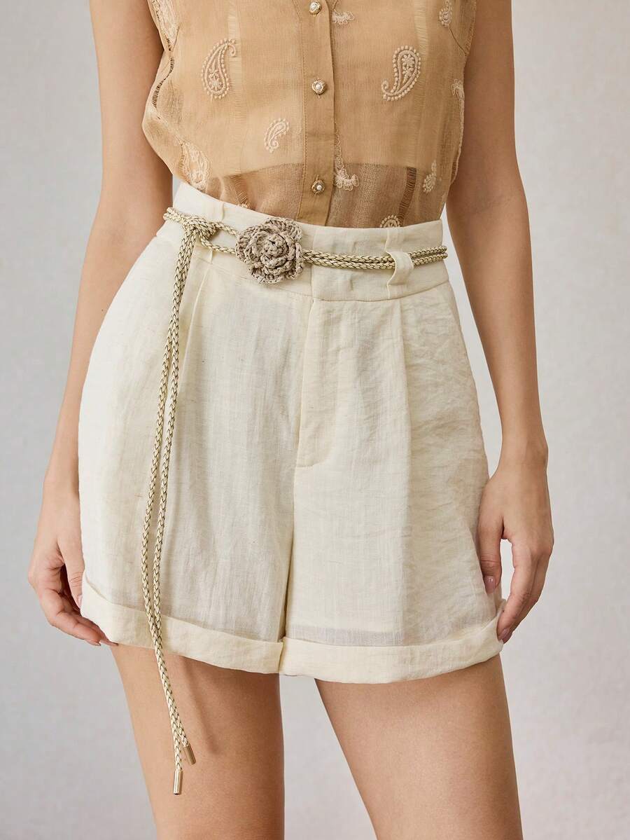 MOTF PREMIUM NEW FLOWER WAIST ROPE - Khaki - View 2