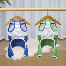 PETSIN Quần áo cho thú cưng, quần áo cho chó, quần áo cho mèo, quần yếm thường ngày, quần yếm mới cho động vật nhỏ mùa xuân và mùa hè, bộ áo liền quần có khóa kéo, đồ dùng cho thú cưng, quần yếm thường ngày - Nhiều màu - Xem 8