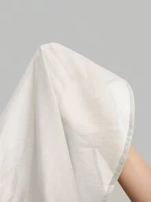 Ontre 2026SS 女款純色長袖寬鬆休閒襯衫，優雅白色夏季基礎款，適合辦公室穿著、商務日常通勤與度假時尚 - 白色 - 查看 9