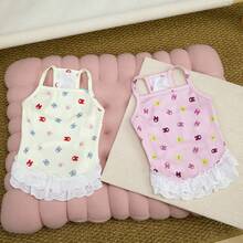 PETSIN Quần áo cho chó, quần áo cho mèo, váy cho thú cưng, bộ sưu tập xuân/hè mới, váy cho cún con, váy công chúa đa năng, họa tiết kẻ sọc, quần áo cho động vật nhỏ, kem chống nắng mát mẻ - Nhiều màu - Xem 9