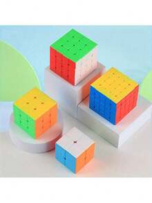 MINKOJA 1 Piece Of Second-Order, Third-Order, Fourth-Order And Rubik's Cubes, Children's Educational Beginner's Rubik's Cubes, Competition Special For Beginners, Gifts For Kids And Students - Multicolor - View 2