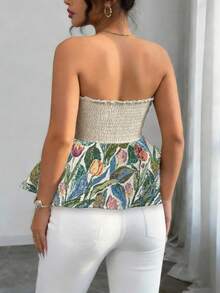 Rafferiza 优雅性感时尚印花吊带背心，充满春夏活力，适合度假、约会、日常穿着和节日庆典。 - 彩色 - 查看 2