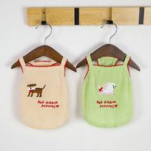 PETSIN Quần áo thú cưng mùa xuân mới, đồ dùng cho thú cưng, quần áo cho thú cưng, áo ba lỗ cho chó, áo thun cho mèo, trang phục cho gấu bông, trang phục cho động vật nhỏ, áo ba lỗ thường ngày mát mẻ, quần áo cho chó, quần áo cho mèo, áo ba lỗ hai mùa xuân hè mới. - Nhiều màu - Xem 5