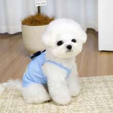 PETSIN 宠物春季新款狗狗服装 动物用品 宠物服装 狗狗背心 猫咪T恤 泰迪熊套装 小型动物服装 休闲酷炫背心 狗狗服装 猫咪服装 春夏两季新款背心 - 彩色 - 查看 12