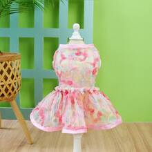 PETSIN 新款春季狗狗裙装、猫咪服装、可爱动物酷炫连衣裙、狗狗套装、新款春季裙子 - 彩色 - 查看 4