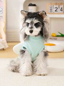 PETSIN 宠物春季新款狗狗服装 动物用品 宠物服装 狗狗背心 猫咪T恤 泰迪熊套装 小型动物服装 休闲酷炫背心 狗狗服装 猫咪服装 春夏两季新款背心 - 彩色 - 查看 13