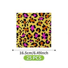 粉棕色豹纹一次性餐盘、餐巾纸和杯子套装，可供8位客人使用。这款一次性派对用品套装（包括餐盘、餐巾纸和杯子）非常适合生日派对、婚礼和家庭野餐。 - 查看 9