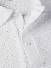 HUEFORM 男士短袖纹理面料Polo衫，适合外出、聚会和度假穿着 - 白色 - 查看 5