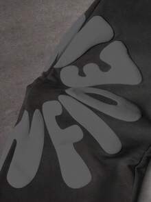 PAVTROS Men's Casual Printed Sweatpants - Black - View 4