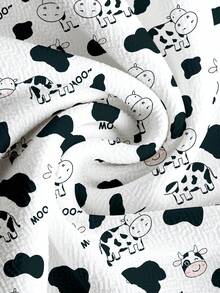 PopScrub Women's Milk Print Scrub Uniform Top - Multicolor - View 5