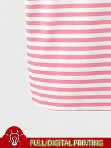 EMERY ROSE 数码印花宽松圆领短袖T恤 - 彩色 - 查看 6