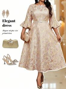 Fleurora 大码连衣裙 - 粉色 - 查看 4