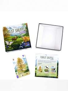 Forest Shuffle - Trò chơi để bàn hoàn toàn bằng tiếng Anh - Bộ cờ vua - Trò chơi dành cho 2-5 người chơi, hoàn hảo cho các bữa tiệc và đêm chơi game - Món quà hoàn hảo cho các dịp lễ hội, trò chơi bài chiến đấu. - Nhiều màu - Xem 5