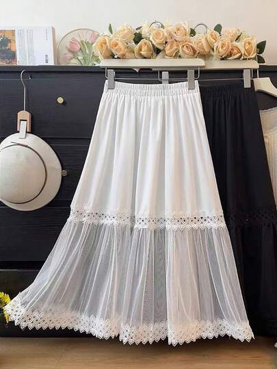 GlowEve CURVE 大码女式优雅百搭纯色长裙