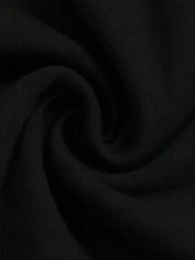 SHEIN SXY 女士黑色91%纯棉性感低腰紧身迷你短裙，带衬里和防走光平角内裤 - 经典四季皆宜，适合夜店、婚礼、约会、派对、音乐节、学校和运动场合 - 彩色 - 查看 5