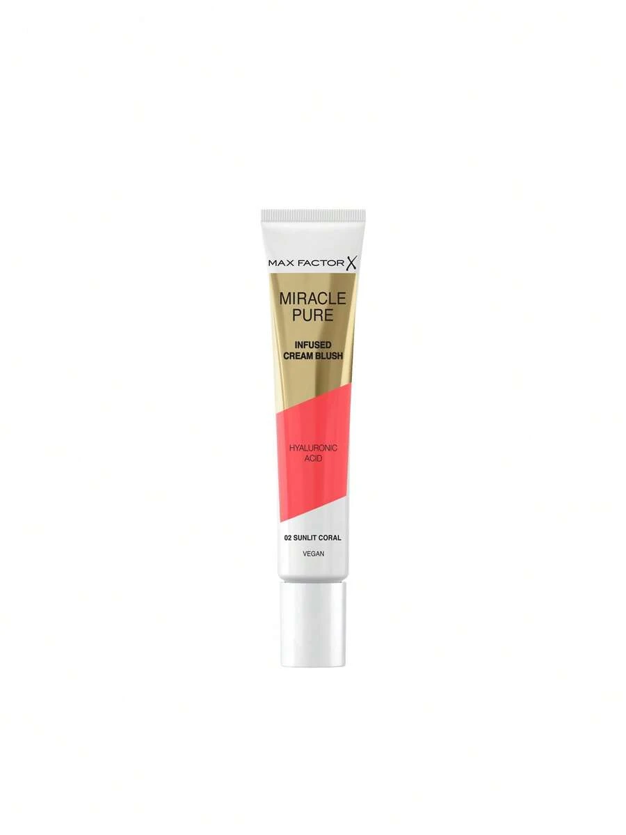 Max Factor Miracle Pure Cream Blush 02 Sunlit Coral 15 Ml – Cream Blush, Hydrating, For Women, Sunlit Coral, Hyaluronic Acid, Suitable For Daily Makeup Routine - 02 Sunli Coral - 查看 1