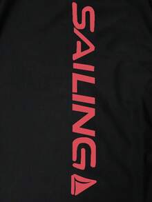 Manfinity Swimmode 男士沙滩度假休闲印花防晒衣 - 黑色 - 查看 5