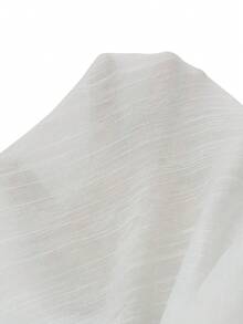 SHEIN Swim Falda de pareos de muslo con abertura - Blanco - Ver 7