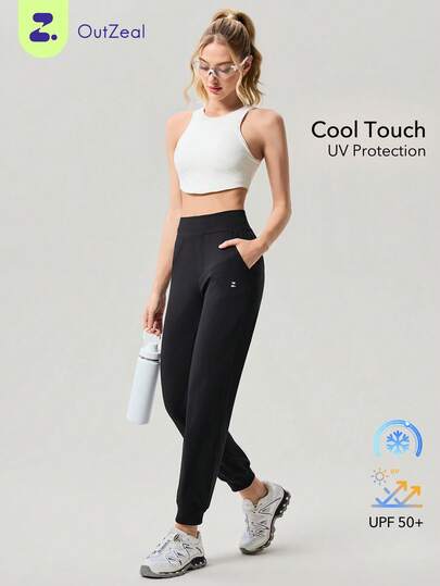 OutZeal Women Outdoor Sweatpants Workout Gym Wear UV Protection Cool Touch Joggers Outdoor Bottoms
