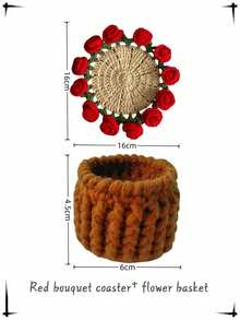Đế lót ly bó hoa đỏ + Giỏ hoa Đế lót ly bó hoa hồng + Giỏ hoa Đế lót ly bó hoa vàng + Giỏ hoa - Nhiều màu - Xem 14