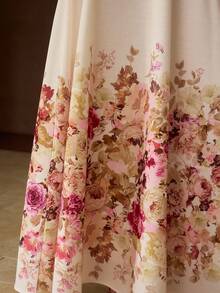 MOTF PREMIUM WOMEN'S FLORAL PRINT LINEN-LIKE LONG SKIRT, CASUAL & DATE WEAR, SPRING/SUMMER - Multicolor - View 2