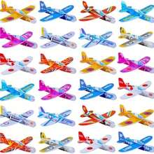 MINKOJA 10pcs 20pcs Mini Airplane Toys For Kids, Foam Small Airplane Models, Assembly Hand-Thrown Fighter Jets, Gifts For Kindergarten Children - Multicolor - View 14