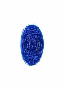 硅胶沐浴海绵刷，干式按摩身体磨砂去角质工具，适用于背部淋浴清洁 - 彩色 - 查看 11