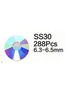 Round Flatback Glass Rhinestones With Gold Bottom For Diy Clothing Decoration(AB Diamonds Have Different Colors Under Different Lighting Conditions) - Multicolor - View 9