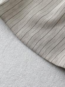 Franclia Quần short nữ bằng vải cotton dệt, có đai lưng, cạp thường, không túi, thích hợp mặc hàng ngày. - Xám - Xem 5