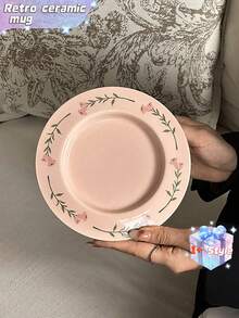 一套可爱的兔子咖啡杯碟套装 - 复古陶瓷，适合下午茶，也是派对和感恩节的完美之选 - 花間兔咖啡杯碟 - 查看 7