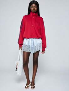 COUREZ Women Sweatshirts - Red - View 1