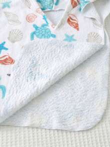 Cozy Pixies 男婴卡通图案针织柔软连帽无袖罩衫 - 彩色 - 查看 6