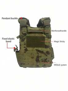 One-Button Quick Release Hunting Vest, Expandable & Detachable, Laser Perforated, Abrasion & Tear Resistant, Suitable For Outdoor Sports & Activities - Multicolor - View 5