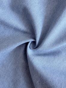 GlowEve 女士荷叶边吊带背心和牛仔裤套装 - 藍色 - 查看 7