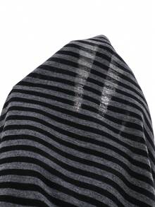 SHEIN Tween Girls' Striped Contrast Color Camisole Top,Black Summer Casual School All-Match Versatile Bohemian Squishy Tops For Daily Outings - Black - View 7