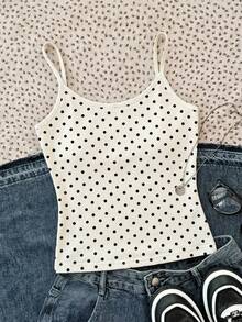 Áo tank top hai dây tối giản, kiểu dáng thường ngày cho nữ tuổi teen, áo mùa hè. - Nhiều màu - Xem 4